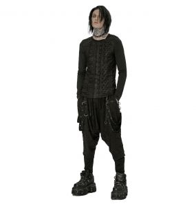Black 'Thrasaric' Long Sleeves Sweater