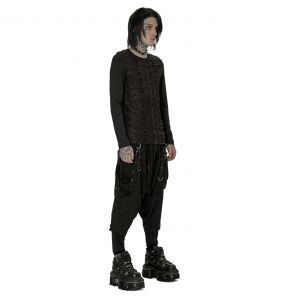 Polo Manches Longues 'Thrasaric' Noir