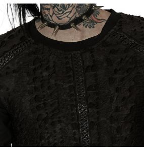 Black 'Thrasaric' Long Sleeves Sweater