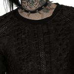 Black 'Thrasaric' Long Sleeves Sweater
