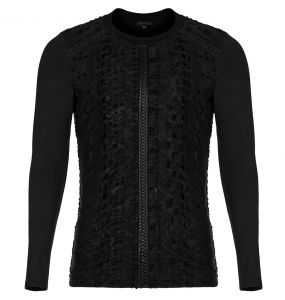 Black 'Thrasaric' Long Sleeves Sweater