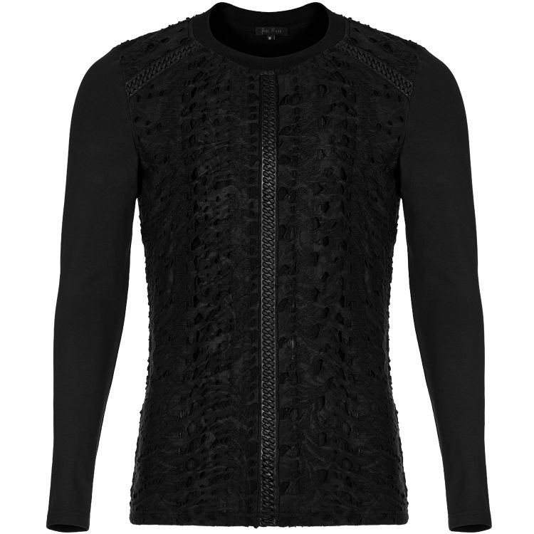 Black 'Thrasaric' Long Sleeves Sweater