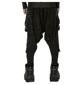 Black 'Thrasaric' Baggy Trousers