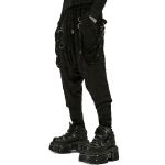 Black 'Thrasaric' Baggy Trousers