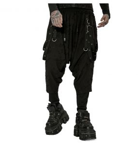 Black 'Thrasaric' Baggy Trousers