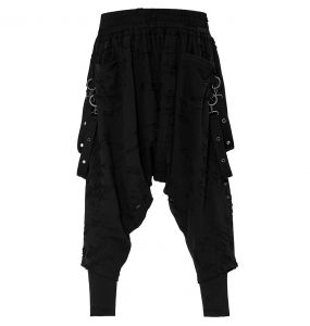 Black 'Thrasaric' Baggy Trousers