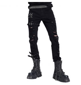 Pantalon 'Athanaric' en Jean Noir