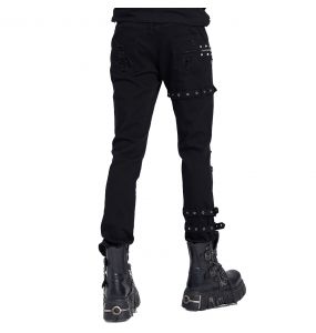 Pantalon 'Athanaric' en Jean Noir