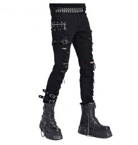 Pantalon 'Athanaric' en Jean Noir