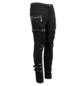 Pantalon 'Athanaric' en Jean Noir