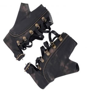 Mitaines 'Athanaric' Marrons et Cuivre