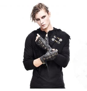 Pull à Capuche 'Templar' Noir