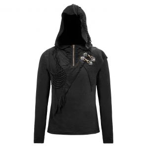 Black 'Templar' Hoodie Sweater