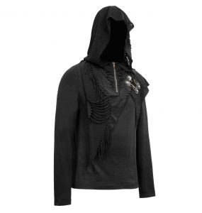 Pull à Capuche 'Templar' Noir