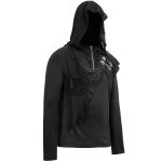 Pull à Capuche 'Templar' Noir