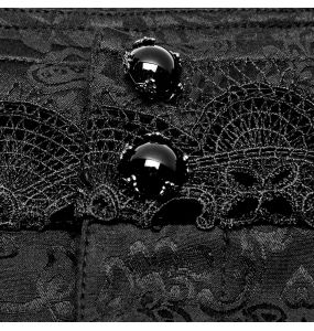 Pantalon 'Goth Blood' en Jacquard Noir et Rouge