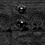 Pantalon 'Goth Blood' en Jacquard Noir et Rouge