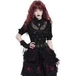 Black 'Radegonda' Short Sleeves Top
