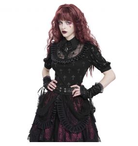 Top Manches Courtes 'Radegonda' Noir