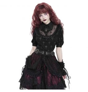 Top Manches Courtes 'Radegonda' Noir