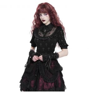 Top Manches Courtes 'Radegonda' Noir