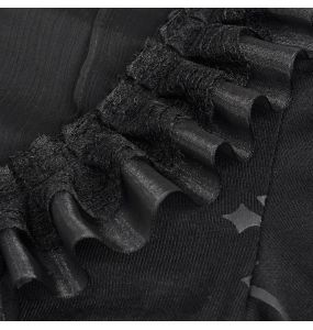 Black 'Radegonda' Short Sleeves Top