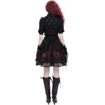 Black and Burgundy 'Radegonda' Gothic Skirt