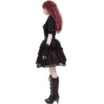 Black and Burgundy 'Radegonda' Gothic Skirt