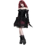 Black and Burgundy 'Radegonda' Gothic Skirt