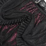 Black and Burgundy 'Radegonda' Gothic Skirt
