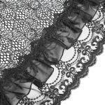 Black and Burgundy 'Radegonda' Gothic Skirt