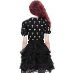 Black and White 'Radegonda' Short Sleeves Top