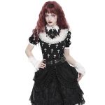 Black and White 'Radegonda' Short Sleeves Top