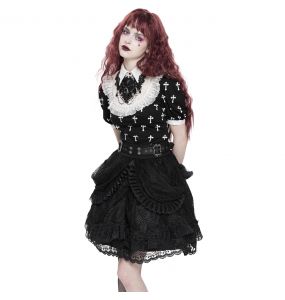 Black and White 'Radegonda' Short Sleeves Top