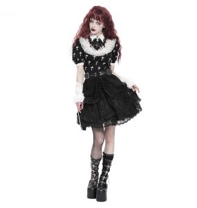 Black and White 'Radegonda' Short Sleeves Top