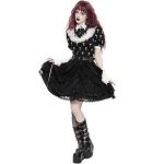 Top Manches Courtes 'Radegonda' Noir et Blanc