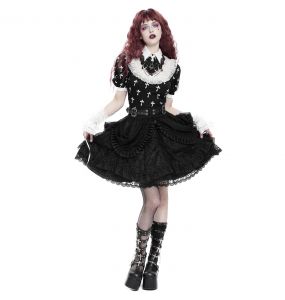 Top Manches Courtes 'Radegonda' Noir et Blanc