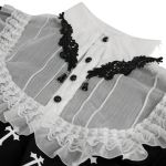 Black and White 'Radegonda' Short Sleeves Top