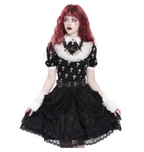 Black 'Radegonda' Gothic Lolita Skirt