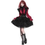 Black 'Radegonda' Gothic Lolita Skirt
