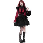 Black 'Radegonda' Gothic Lolita Skirt