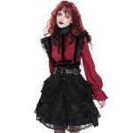 Black 'Radegonda' Gothic Lolita Skirt