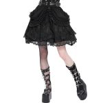 Black 'Radegonda' Gothic Lolita Skirt