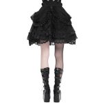 Black 'Radegonda' Gothic Lolita Skirt