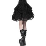 Black 'Radegonda' Gothic Lolita Skirt