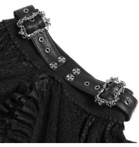 Black 'Radegonda' Gothic Lolita Skirt