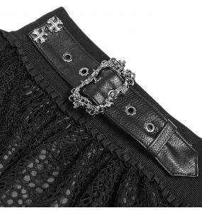 Black 'Radegonda' Gothic Lolita Skirt
