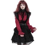 Chemisier Gothique 'Radegonda' Rouge