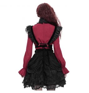 Chemisier Gothique 'Radegonda' Rouge