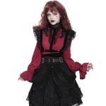 Chemisier Gothique 'Radegonda' Rouge